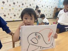 イルカを描いたよ🐬 ̖́-