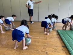 年少組初めてラックでボールを使いました！🏐